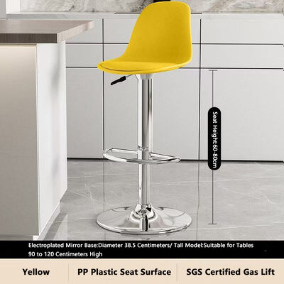 Buon prezzo Sedia da bar regolabile in altezza 60-80 cm con rotazione a 360° e colori personalizzabili per posti a sedere versatili in linea