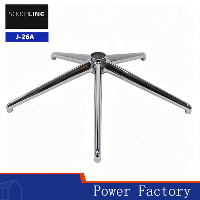 Buon prezzo Leggio di alluminio lucido Sedia da ufficio a piedi a cinque stelle Base metallica con 700 mm di diametro e 162 mm di altezza in linea